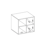 Viseči pisarniški regal LOLY - slika 8