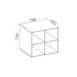 Viseči pisarniški regal LOLY - slika 9