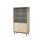 Vitrina JAPONI hrast je elegantna in preprosta. Odlično se poda v vsak dnevni prostor. Narejena je iz visokokakovostnih materialov, kar zagotavlja trdnost in