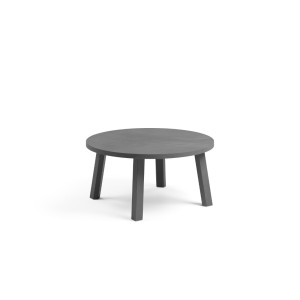 Vrtna mizica MAXIMO 60 MINI. Vrtna klubska mizica Maximo, s strukturo regenerirane smole z visoko vsebnostjo recikliranih materialov z mat zaključkom in