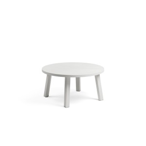 Vrtna mizica MAXIMO 60 MINI. Vrtna klubska mizica Maximo, s strukturo regenerirane smole z visoko vsebnostjo recikliranih materialov z mat zaključkom in