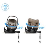 enostavno uporabo in večje udobje pri vsakodnevnem nameščanju otroka v avto. V kombinaciji z združljivimi avtosedeži Maxi-Cosi omogoča revolucionarno tehnologijo SlideTech&reg;