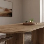 Jedilna miza LOLEJA je elegantna in funkcionalna. Narejena je iz laminirane plošče debeline 28 mm v različnih barvah. Njene elegantne noge zagotavljajo
