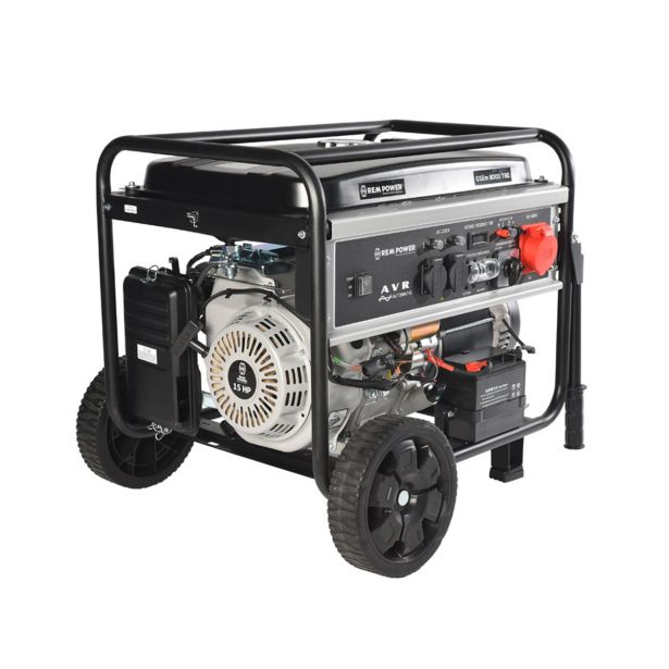 BENCINSKI AGREGAT REM POWER GSEM 8000TBE 3F AVR 7.7KW 2X230V, 1X CEE 400V, AVR BENCINSKI AGREGAT REM POWER GSEM 8000TBE 3F AVR 7.7KW 2X230V, 1X CEE 400V, AVR