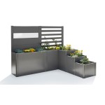 BIOHORT KOVINSKA VRTNA GREDA TEMNO SIVA – dodatni pogled 3