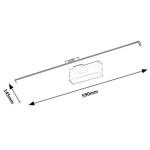 DEKORAT. STENSKA SVETILKA RABALUX GATEN 12W L59CM – dodatni pogled 7