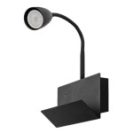 DEKORAT. STENSKA SVETILKA RABALUX TACITO GU10 1X25W ČRNA – crna