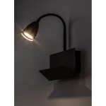 DEKORAT. STENSKA SVETILKA RABALUX TACITO GU10 1X25W ČRNA – crna