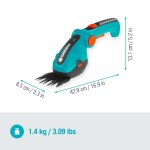 GARDENA BATERIJSKE ŠKARJE ZA TRAVO COMFORTCUT LI + REZILO ZA GRMIČEVJE – skarje grmicevje
