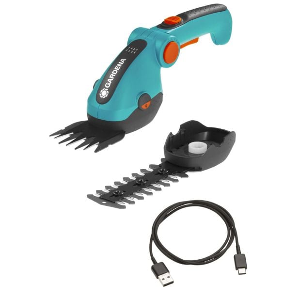 GARDENA BATERIJSKE ŠKARJE ZA TRAVO COMFORTCUT LI + REZILO ZA GRMIČEVJE