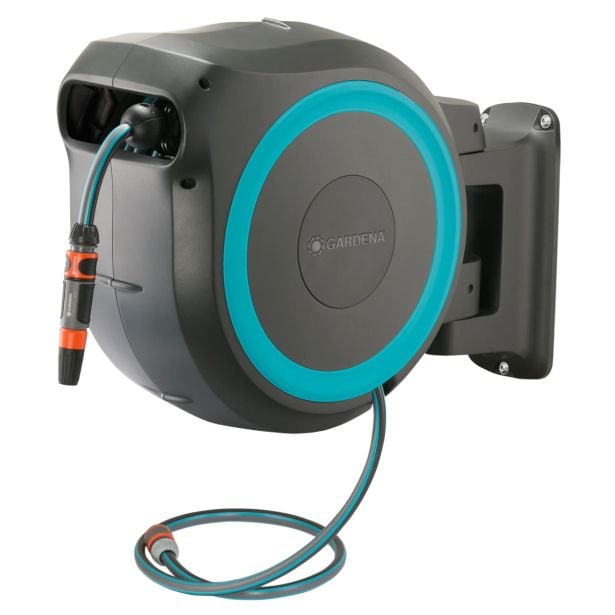 GARNITURA ZA ZALIVANJE GARDENA STENSKI NOSILEC ZA CEV L 30 M ROLL-UP AUTOMATIC