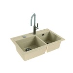 GRANITAL POMIVALNO KORITO ALVEUS ATROX 50, TERRA G22 790X500 MM – dodatni pogled 1