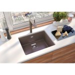 GRANITAL POMIVALNO KORITO ALVEUS QUADRIX 50, CHOCOLATE- G03M 560X460 MM – dodatni pogled 1