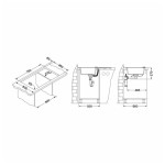 GRANITAL POMIVALNO KORITO ALVEUS RECORD 30 G55 P-U BA1 BEIGE 780X480 MM – dodatni pogled 3