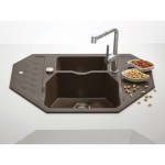 GRANITAL POMIVALNO KORITO ALVEUS SENSUAL 60, CHOCOLATE- G03M 900X610 MM – dodatni pogled 1