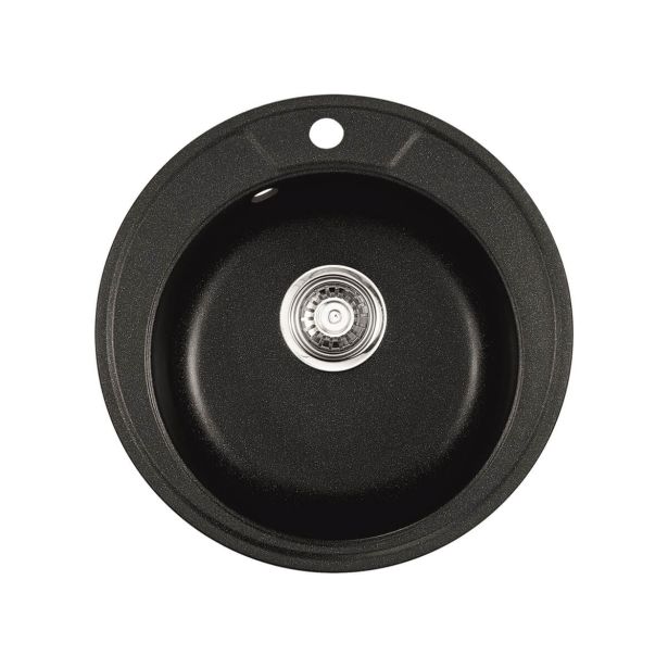 GRANITAL POMIVALNO KORITO INTER CERAMIC ICGS 8301 ČRNO