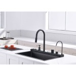 GRANITAL POMIVALNO KORITO INTER CERAMIC SMART IN PIPA ČRNA – crna