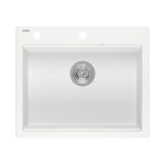 GRANITAL POMIVALNO KORITO QUADRON KURT 110 + MAGGIE BELA SET Z ARMATURO – dodatni pogled 3