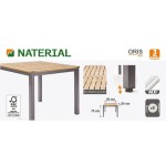 JEDILNA MIZA ORIS FIX ALU + EVKALIPT 89X89 – dodatni pogled 1