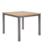 JEDILNA MIZA ORIS FIX ALU + EVKALIPT 89X89