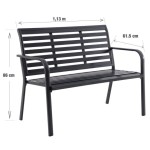 KOVINSKA KLOP NATERIAL KLOP VRTNA, SIVA ALU 61.5X113 – dodatni pogled 2