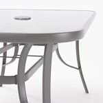 KOVINSKA MIZA ALMA 150X90 JEKLO/STEKLO TEMNO SIVA – jeklosteklo