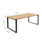 KOVINSKA MIZA NATERIAL SIROKOS FIKSNA 210X100.5 ALU FSC RECIKLIRAN TIK – dodatni pogled 3