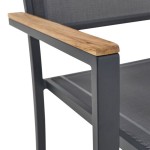 KOVINSKI STOL NATERIAL PERSEA ALU TEKSTILEN 2X1 TEMNO SIV – dodatni pogled 6