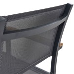 KOVINSKI STOL NATERIAL PERSEA ALU TEKSTILEN 2X1 TEMNO SIV – dodatni pogled 7