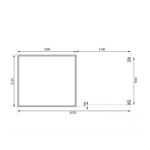 LESENA VRTNA HIŠKA KARIBU JUPITER 3 242X217X211 C-SIVA – hiska
