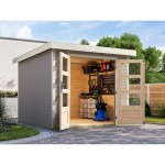 LESENA VRTNA HIŠKA KARIBU JUPITER 3.5 D 242X242X211 BELA – hiska