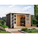 LESENA VRTNA HIŠKA KARIBU JUPITER 4 B 302X217X211 BELA – hiska