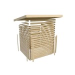 LESENA VRTNA HIŠKA KARIBU JUPITER C 209X214X218 BELI OKVIR – hiska