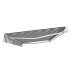 MARKIZA, TENDA NATERIAL CALIMA 400X300 CM BELO/SIVA, ROČNA – belosiva rocna