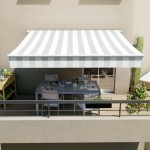 MARKIZA, TENDA NATERIAL CALIMA 400X300 CM BELO/SIVA, ROČNA – belosiva rocna