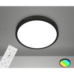 NADGRADNA STROP. SVETILKA BRILONER LED 24W NW RGB ČRNA – crna