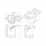 NERJAVNO POMIVALNO KORITO ALVEUS MONARCH LINE 10 ANTHRACIT 980X500 MM – dodatni pogled 1