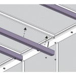 OPREMA ZA RASTLINJAK VITAVIA KOMPLET VITAVIA 7000, ČRN ZA OJAČITEV STREHE – crn ojacitev