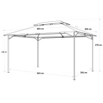 PAVILJON NATERIAL OXIS 300X400 RJAVA – dodatni pogled 1