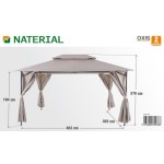 PAVILJON NATERIAL OXIS 300X400 RJAVA – dodatni pogled 2