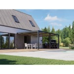 PERGOLA BELLANO BIOKLIMATSKA MOTORIZIRANA 6X4 M -PRITRJENA V STENO – dodatni pogled 1