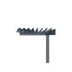 PERGOLA MS VISCOM BIOKLIMATSKA 3.03 X 3.03 M TEMNO SIVA – dodatni pogled 3