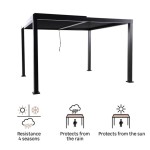 PERGOLA NATERIAL CLIMA BIOKLIMATSKA ALU 313X358 TEMNO SIVA – dodatni pogled 1