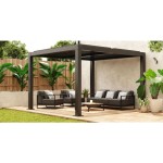 PERGOLA NATERIAL CLIMA BIOKLIMATSKA ALU 313X358 TEMNO SIVA – dodatni pogled 7