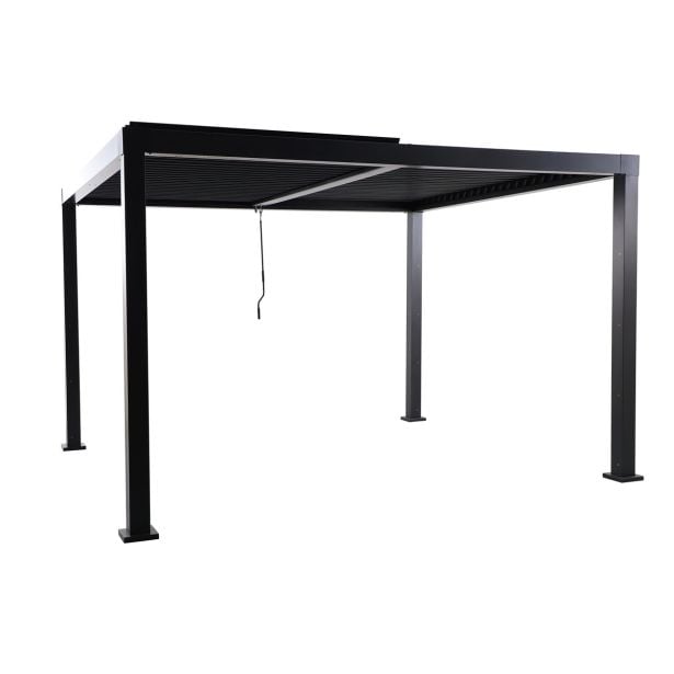PERGOLA NATERIAL CLIMA BIOKLIMATSKA ALU 313X358 TEMNO SIVA