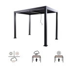 PERGOLA NATERIAL CLIMA ORIGIN BIOCLIMATIC ALU 313X198 TEMNO SIVA – dodatni pogled 6