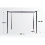 PERGOLA NATERIAL HORALI 200X300 ZLOŽLJIVA STREHA – zlozljiva