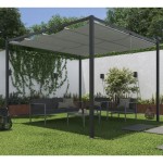 PERGOLA NATERIAL HORALI STEEL 300X300 ZLOŽLJIVA STREHA – zlozljiva
