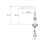 PIPA KUHINJSKA QUADRON ANGELINA INOX – dodatni pogled 1