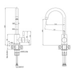 PIPA KUHINJSKA QUADRON KATE INOX – dodatni pogled 1